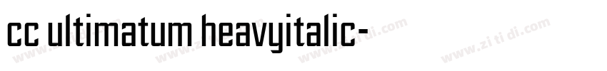 cc ultimatum heavyitalic字体转换